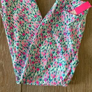 Lilly Pulitzer Divia stretch pant in Hottie Dottie size 10 NWT